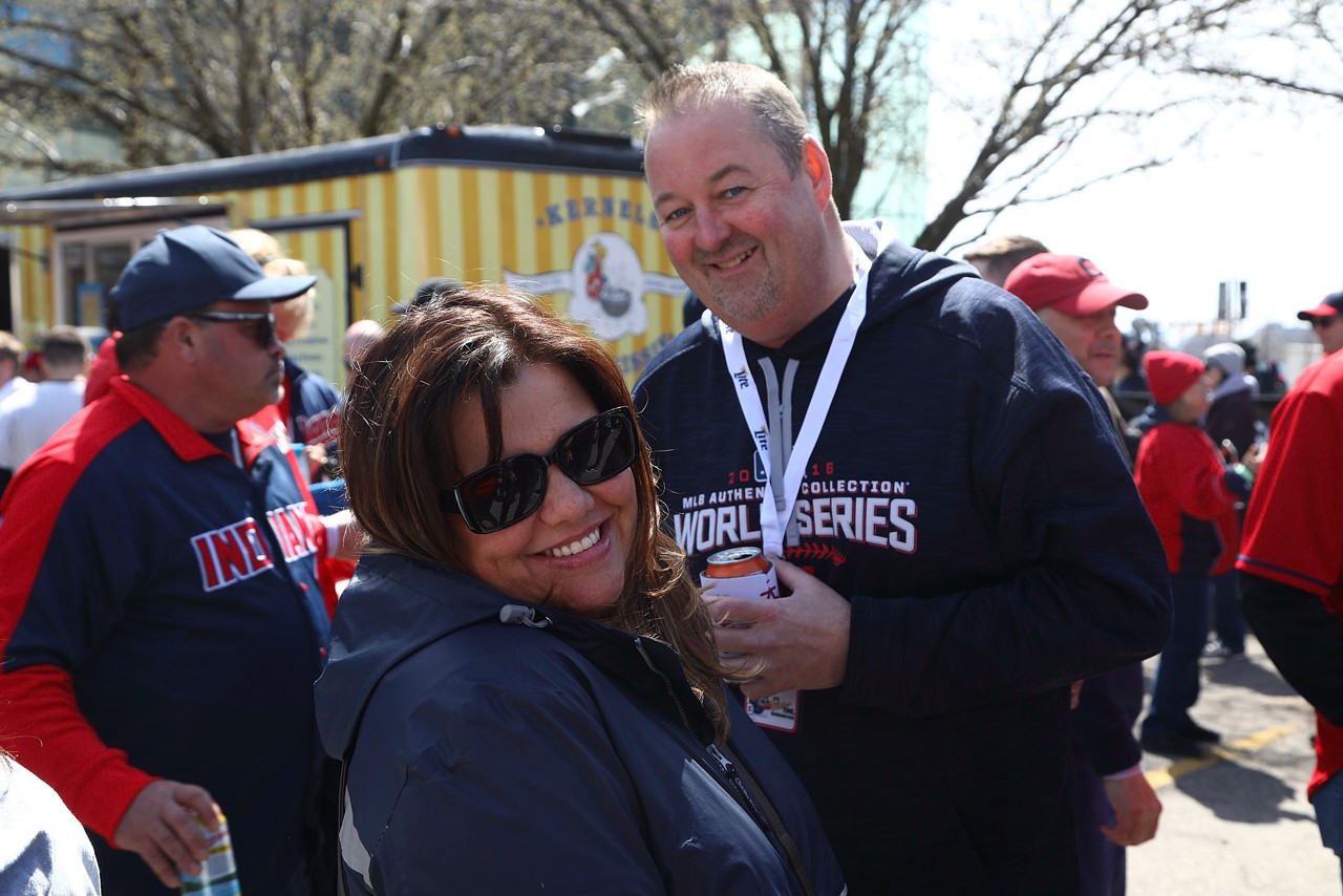 Photos From the Miller Lite Cleveland Guardians Home Opener Tailgate ...