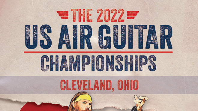 Artwork for the upcoming US Air Guitar competition.