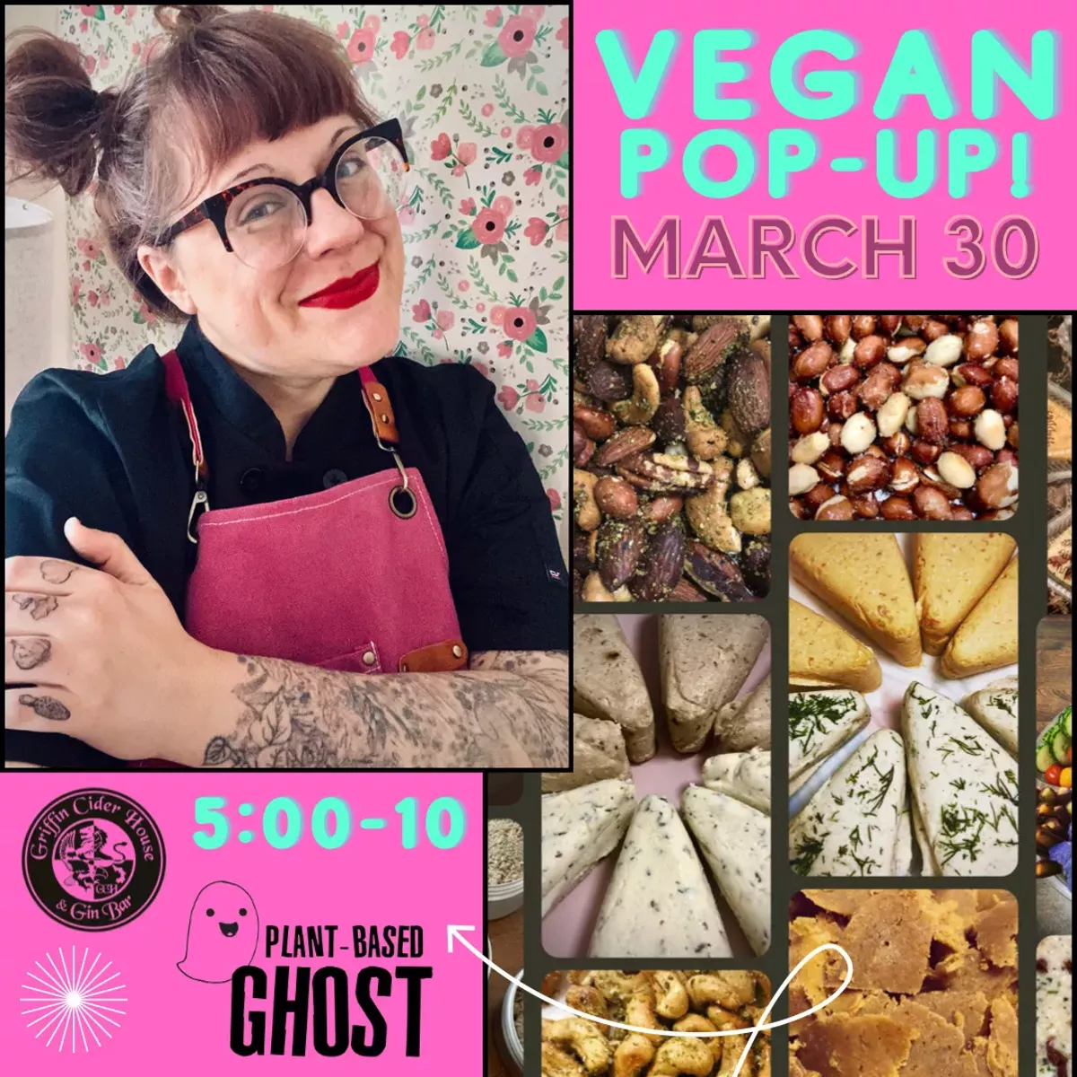 Vegan Pop-Up Night! from Chef Bree Chumley at Griffin Cider House & Gin Bar