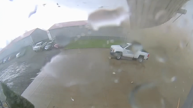Video: Tornado in Lorain County Rips Roof Off Industrial Building, Which Narrowly Misses Truck
