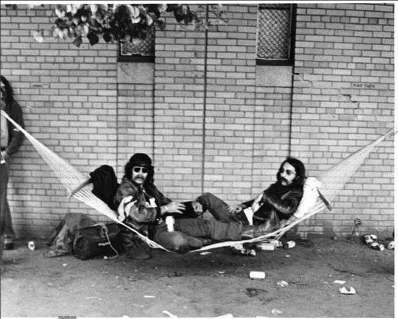  Fans in Hammock Waiting for Rolling Stones Concert, Municipal Stadium, 1975 