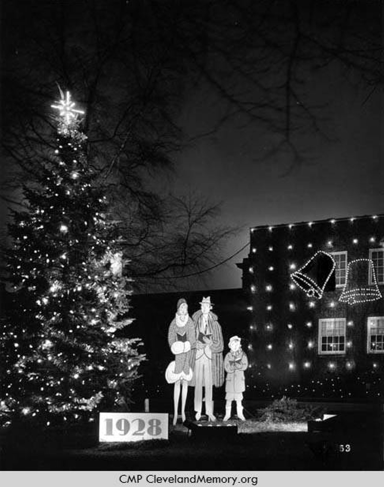 Nela Park Christmas display, 1928