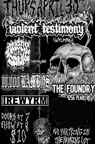 Image: Violent Testimony, Angry All The Time, 10,000 Rambos, Irewyrm