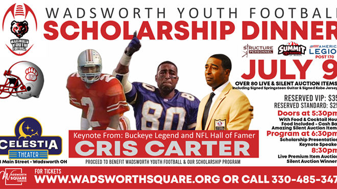 Image: Wadsworth Youth Football Scholarship Dinner w/NFL Hall of Famer Cris Carter