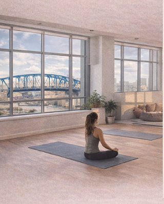 Yoga on the flats