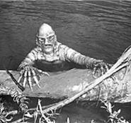 What you lookin' at? The Creature From the Black - Lagoon surfaces -- in glorious 3-D! --  at the - Cinematheque on Friday.