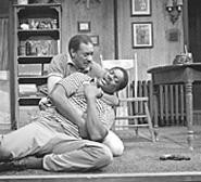 Wiley Moore (left) and Johnny Lee Davenport play - embattled stepbrothers in Forest City.
