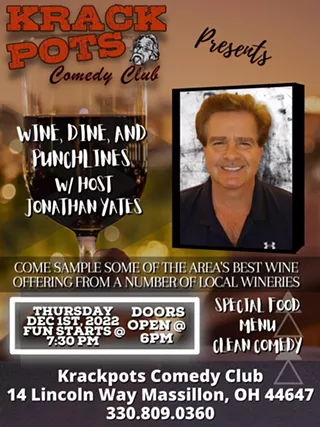Image: Wine, Dine and Punchlines with Jonathan Yates at Krackpots Comedy Club