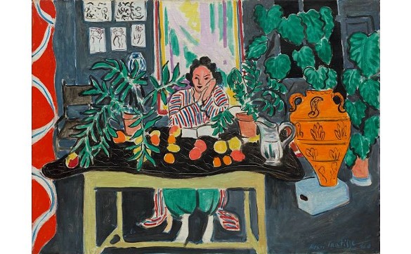 "Interior with an Etruscan Vase (Int&eacute;rieur au vase &eacute;trusque)," by Henri Matisse