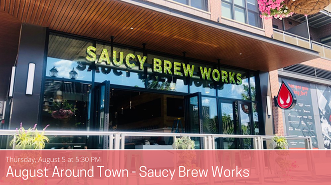 Image: Young Professionals Networking at Saucy Brew Works Vibe Garden